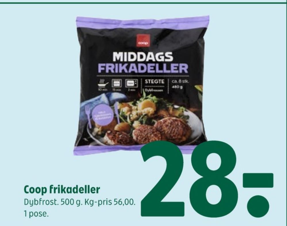 Coop, Middags Frikadeller