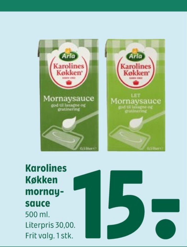Karolines, Mornaysauce