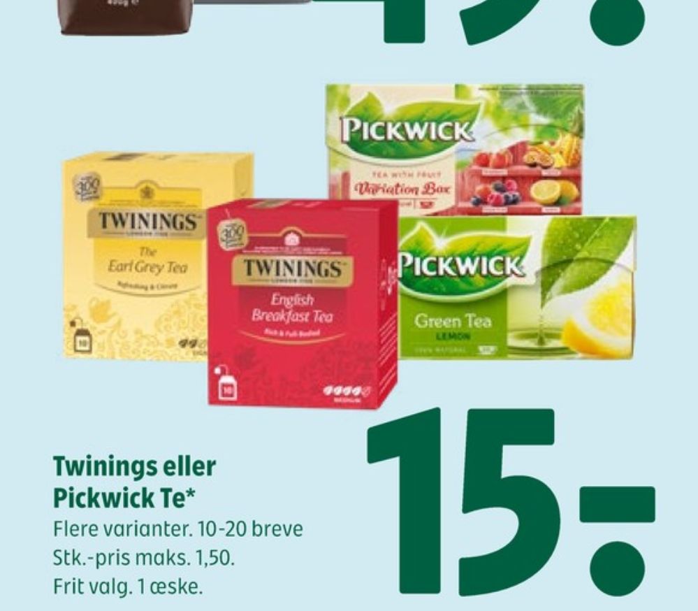 Pickwick, Green Tea Lemon Tebreve