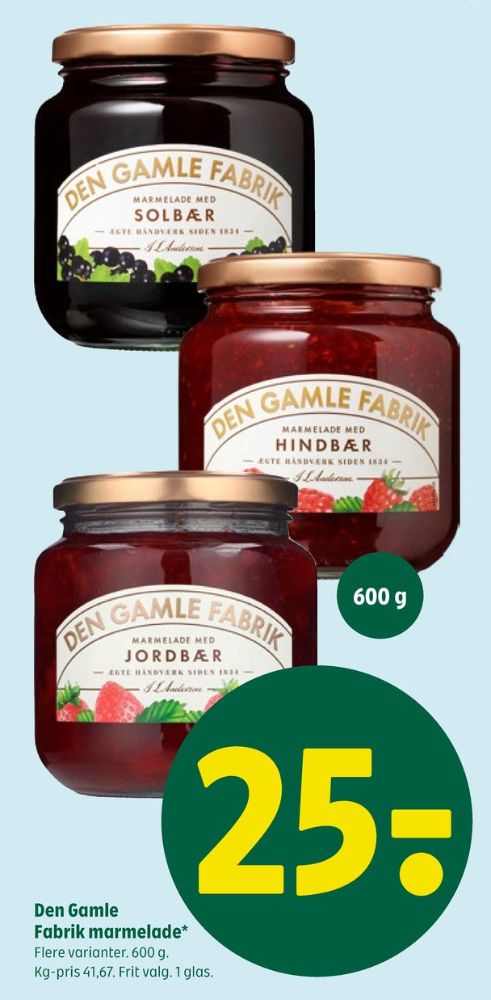 Den Gamle Fabrik, Jordbærmarmelade