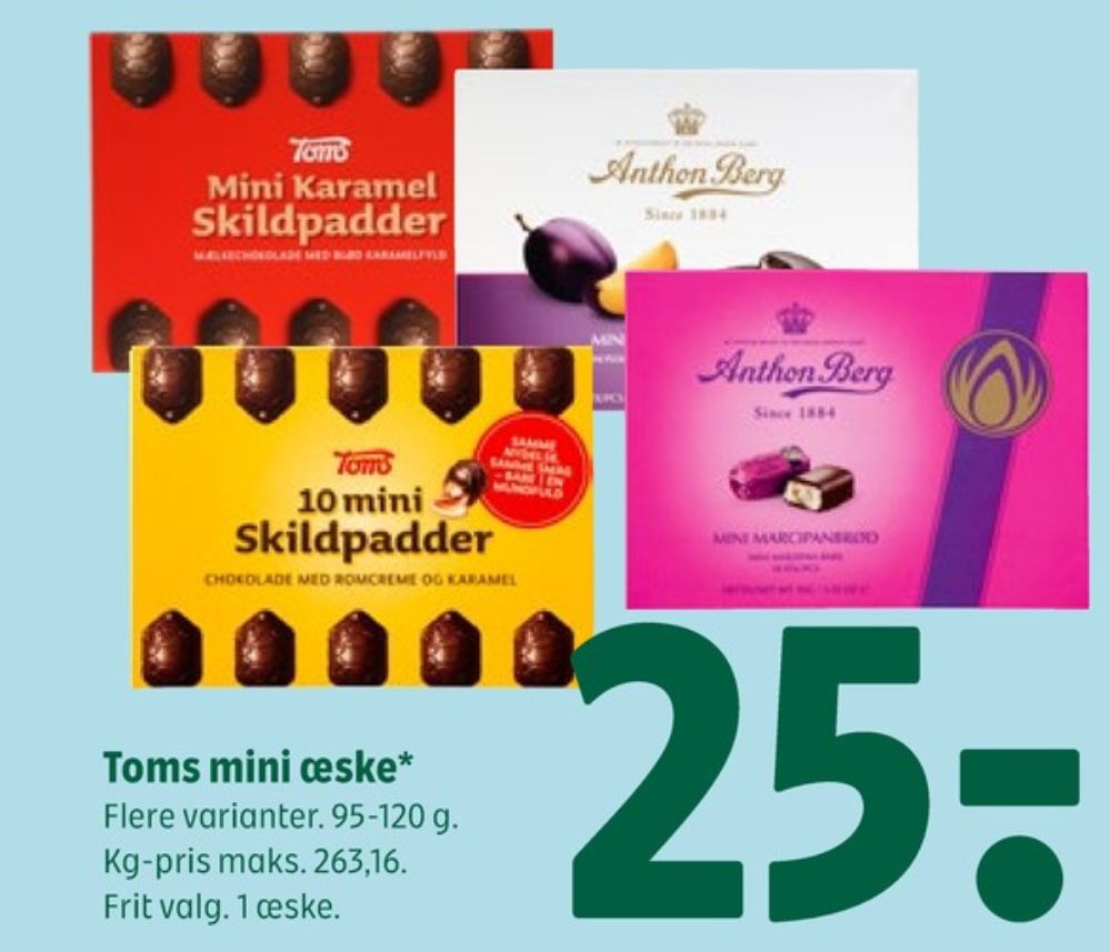 Toms Mini Skildpadder, Chokoladeskildpadder