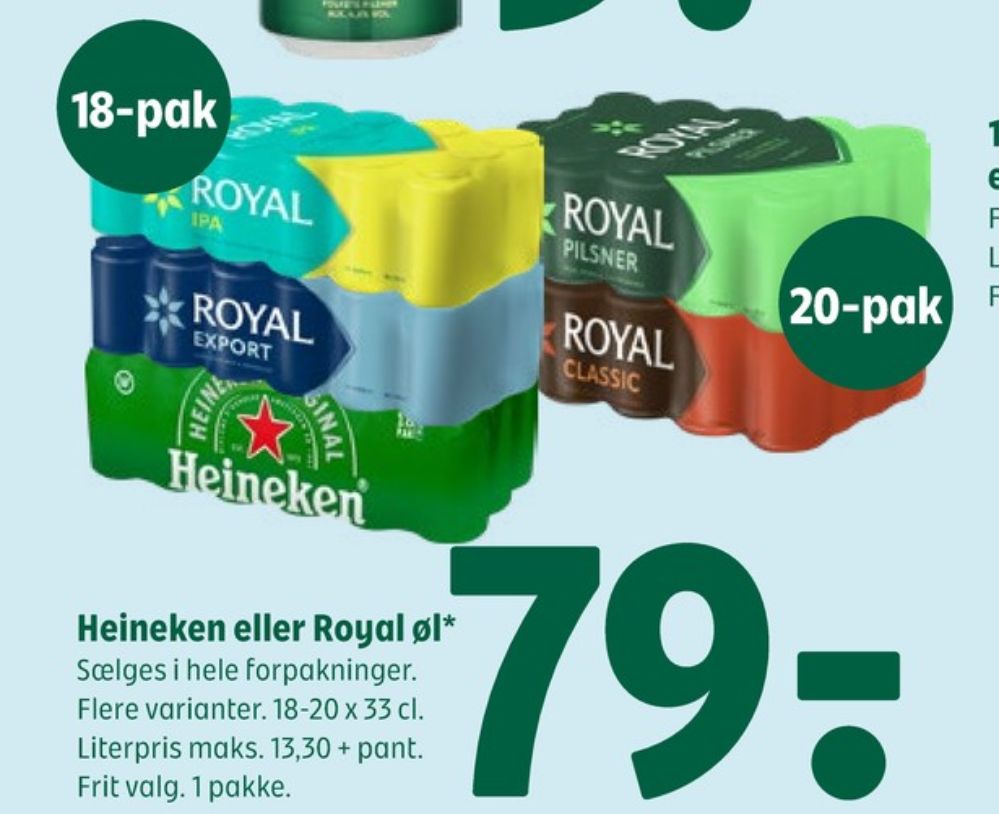 Royal Classic, Øl 20 pk.