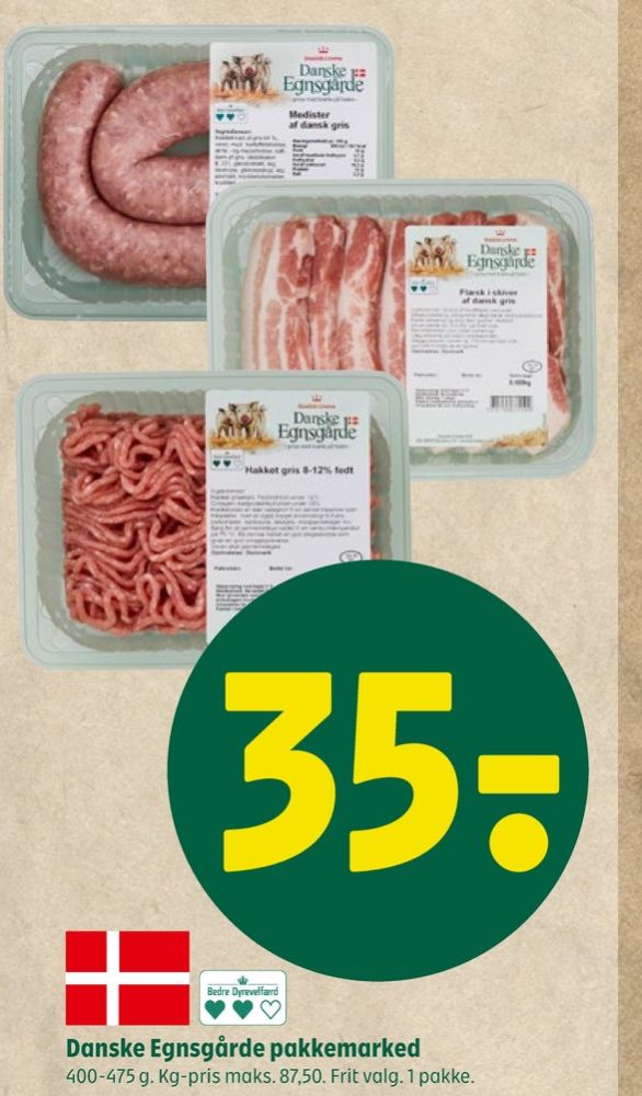 Danish Crown Danske Egnsgårde, Hakket grisekød 8-12%