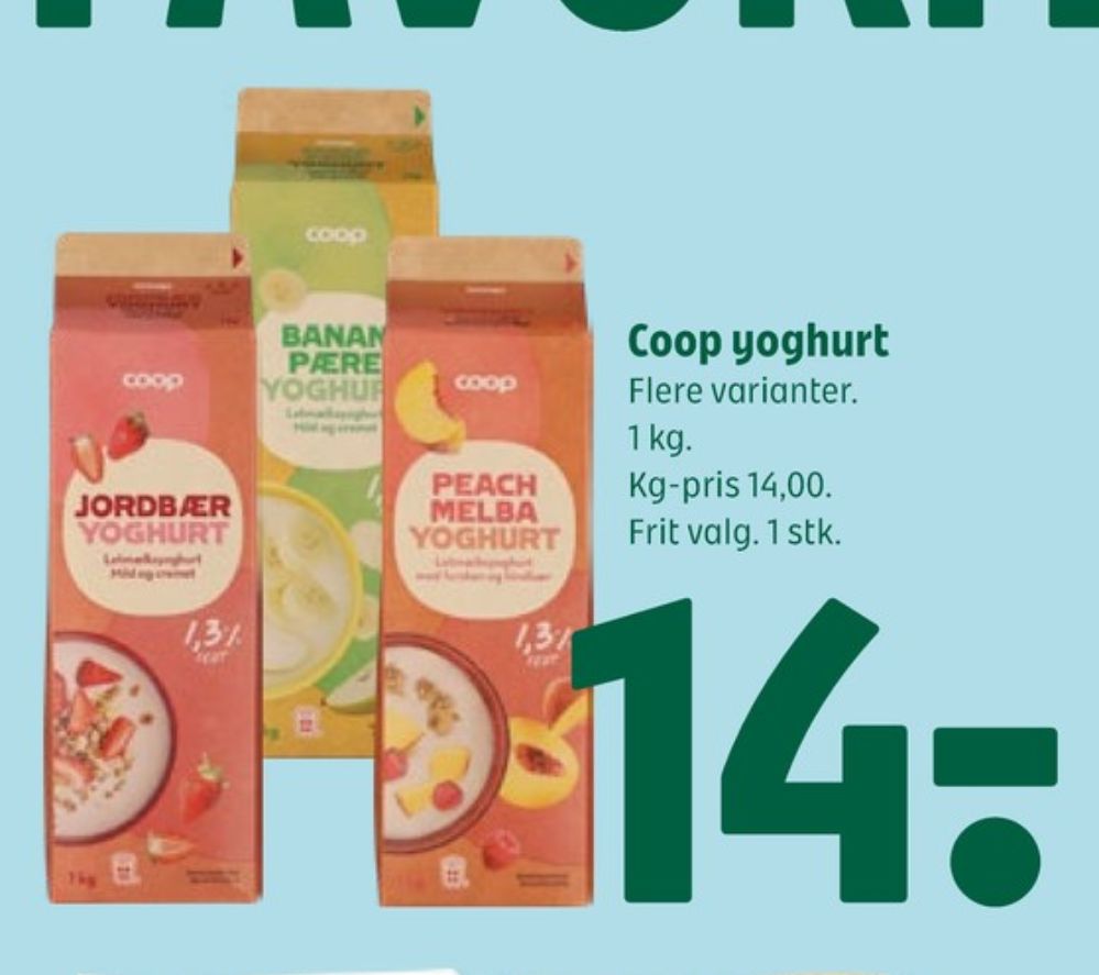 Coop, Jordbær Yoghurt 
