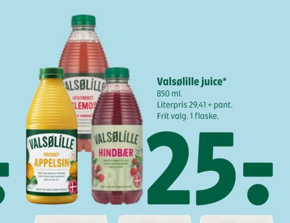 Valsølille, Appelsinjuice