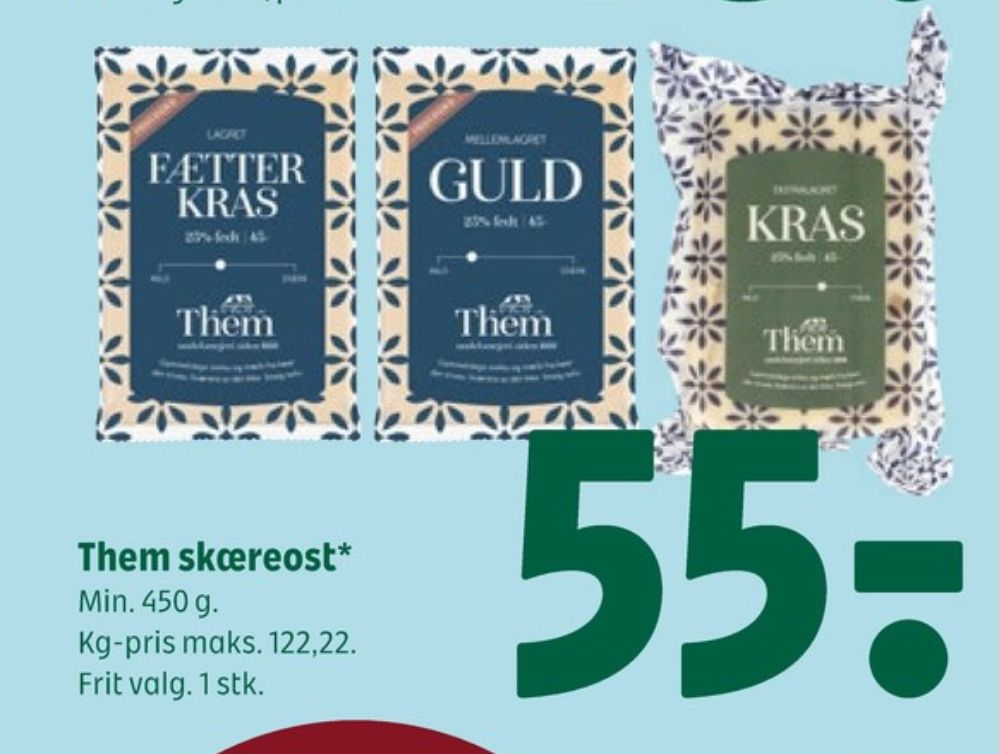 Them Ost, Skæreost Guld Mellemlagret