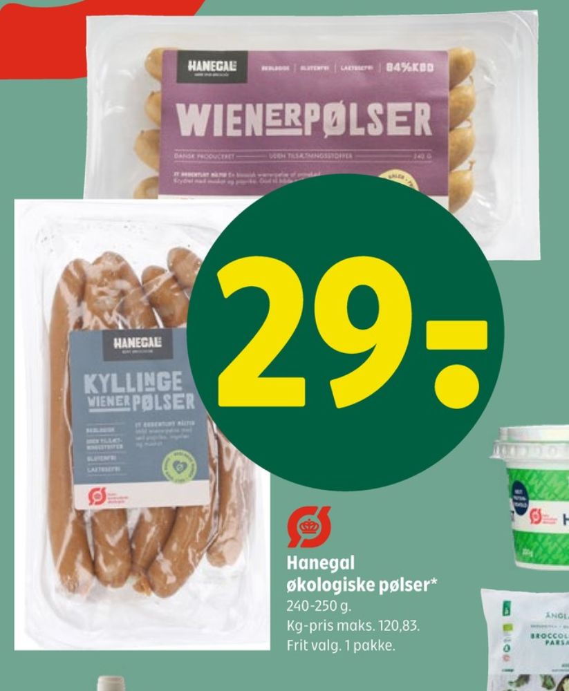 Hanegal, Kyllingepølser wiener