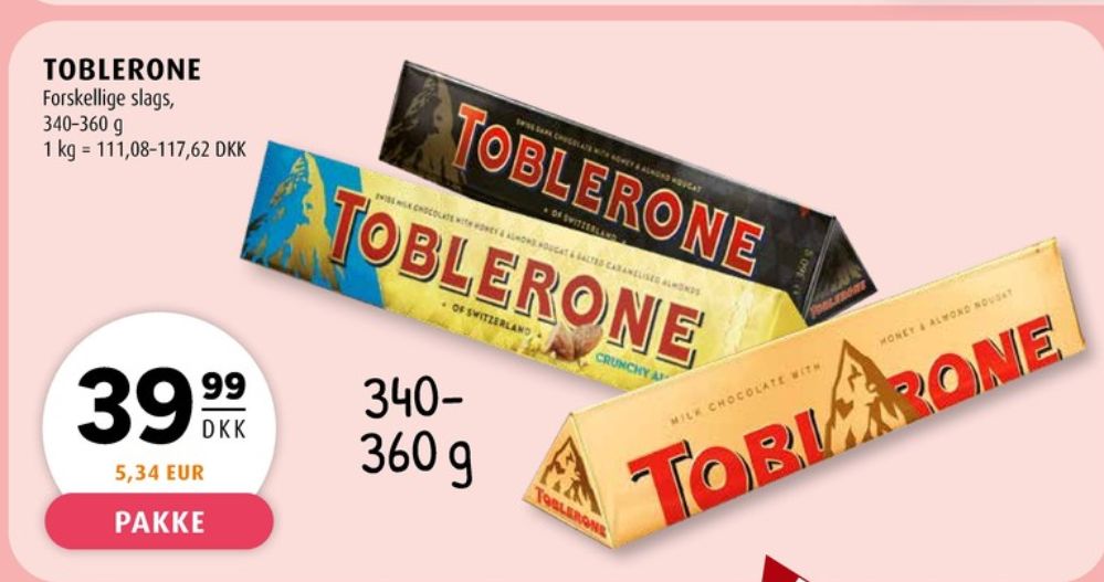 Toblerone, Chokolade Crunchy Almonds
