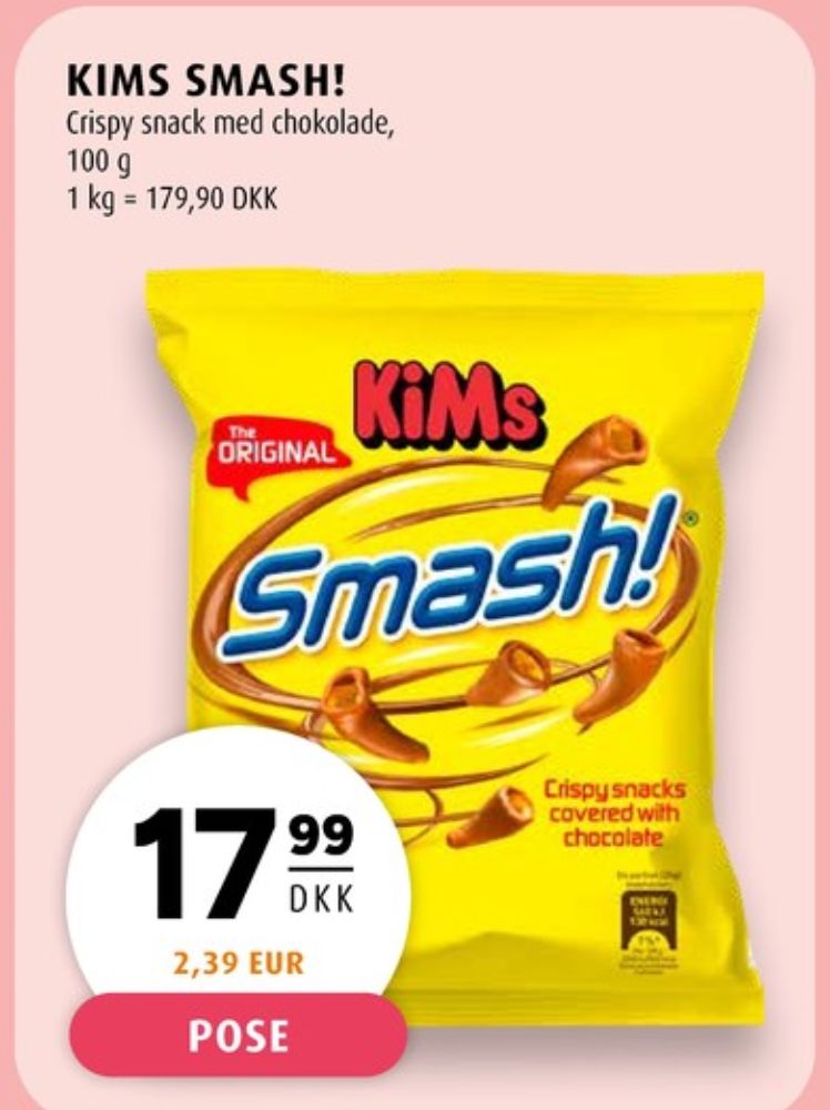 Kims Smash!, Snacks
