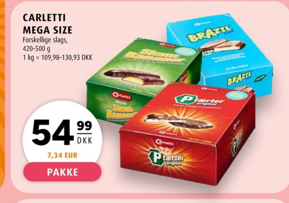 Carletti, P-tærter Original