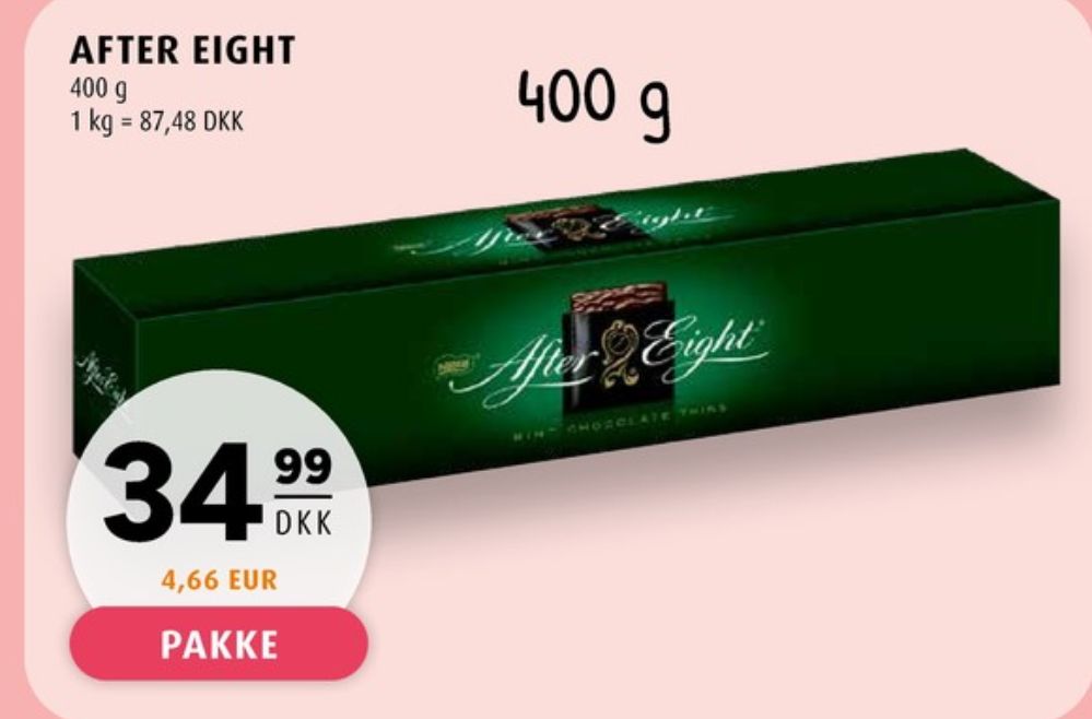 After Eight, Mintchokolade