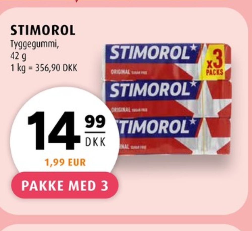 Stimorol, Tyggegummi