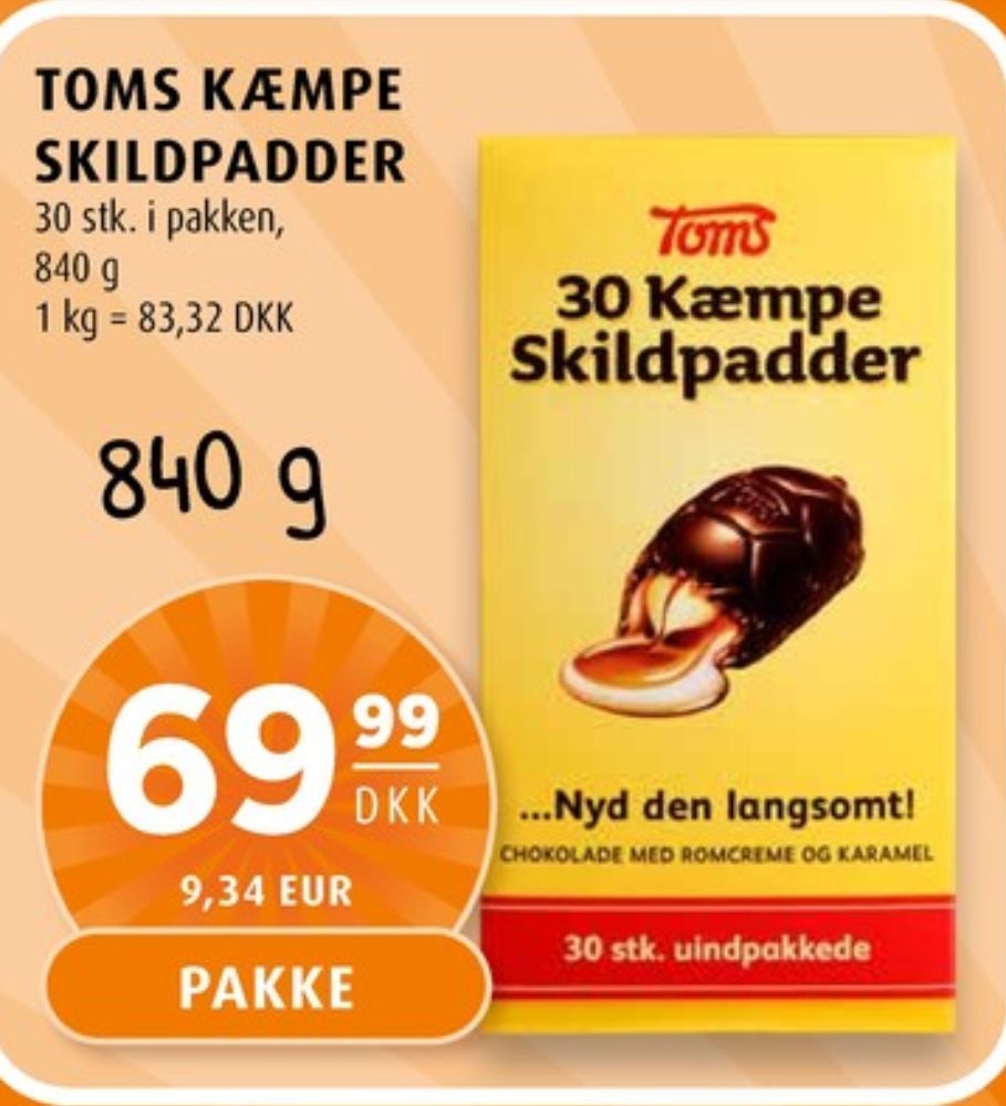 Toms Kæmpe Skildpadder, Chokoladeskildpadder