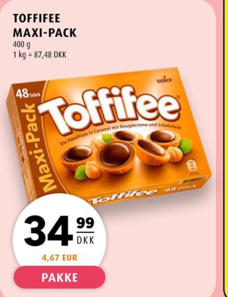 Toffifee, Dessertchokolade