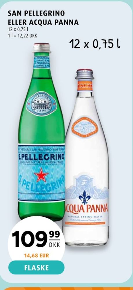 San Pellegrino, Mineralvand med brus 12 pk.