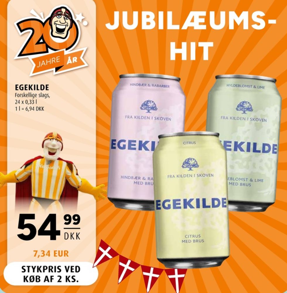 Egekilde Citrus, Mineralvand med brus 24 pk.