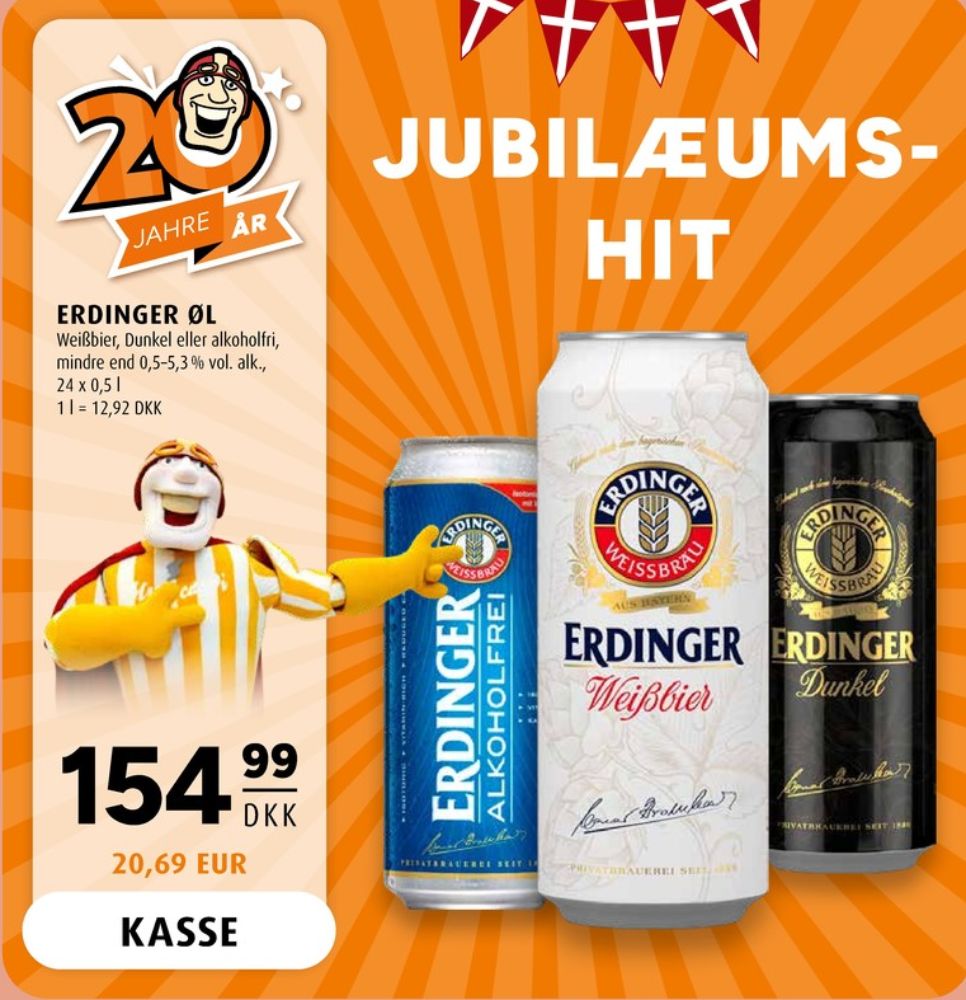 Erdinger Weissbier, Specialøl 24 pk.