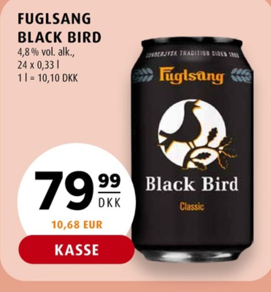 Fuglsang Black Bird, Specialøl 24 pk.