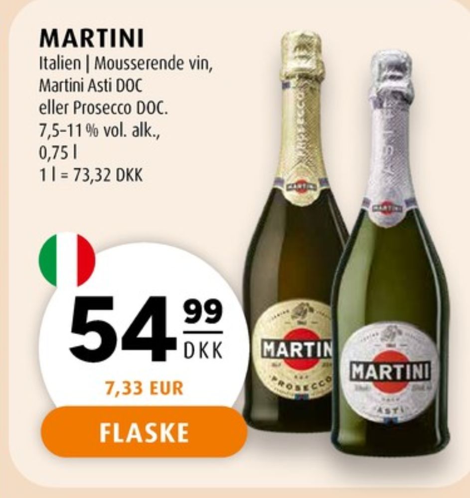 Martini Asti, Mousserende Vin