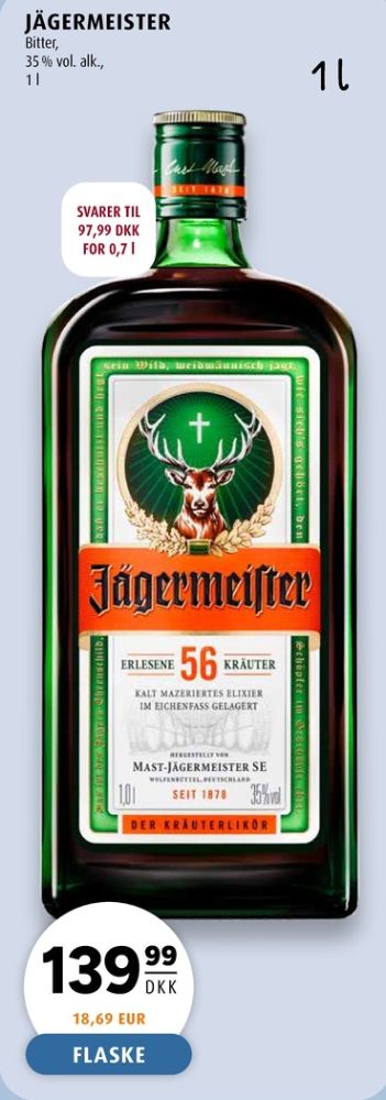 Jägermeister, Bitter