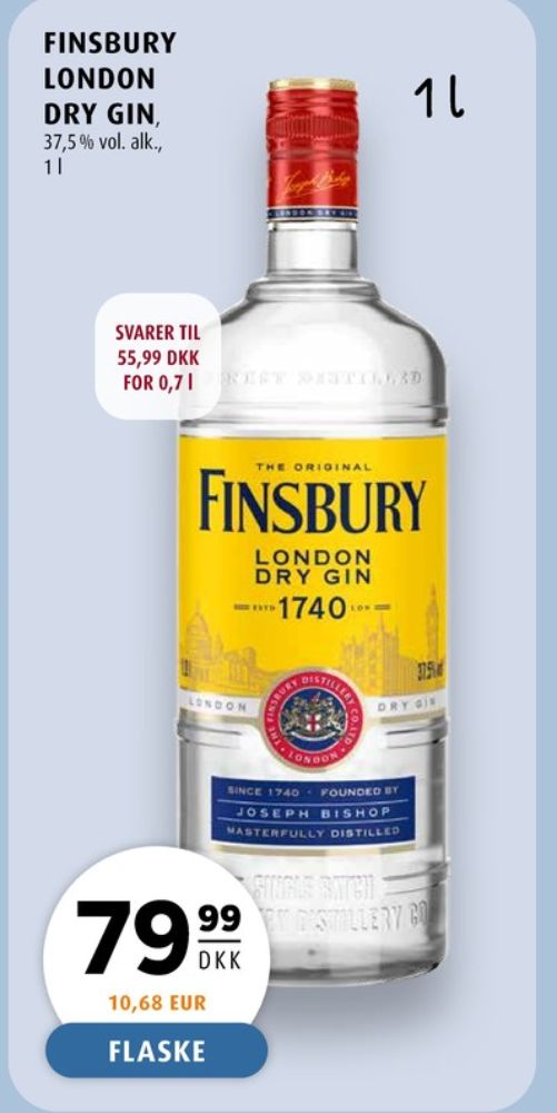 Finsbury London Dry, Gin