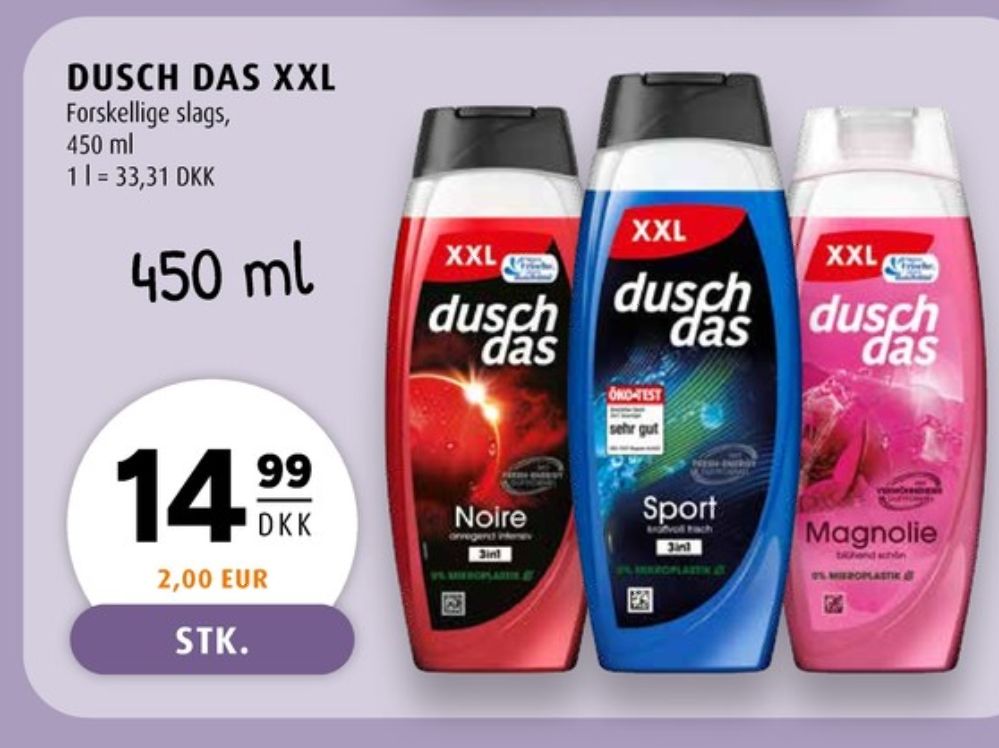 Dusch das, Bodyshampoo