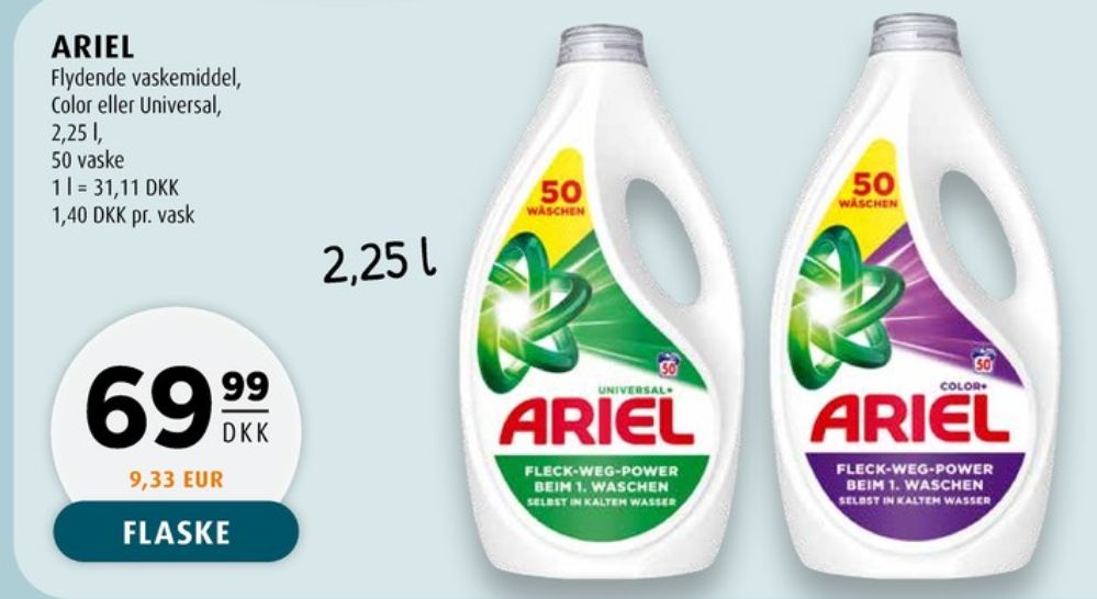 Ariel, Vaskemiddel-flydende