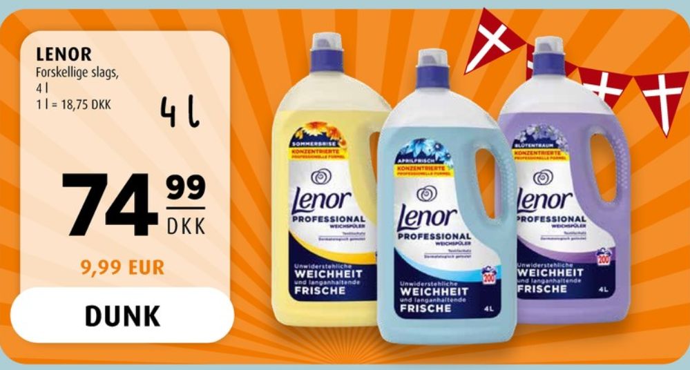 Lenor, Vaskemiddel-flydende