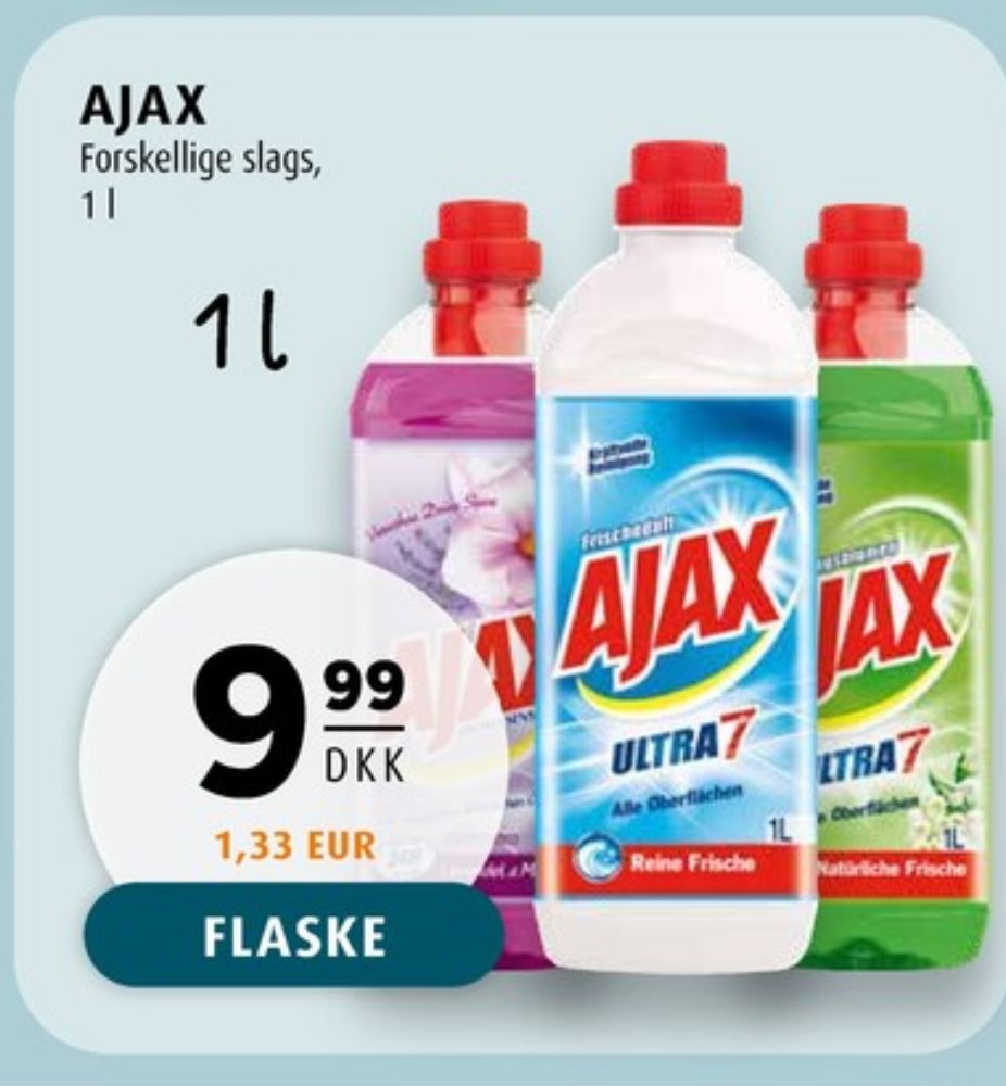 Ajax, Rengøring - universal