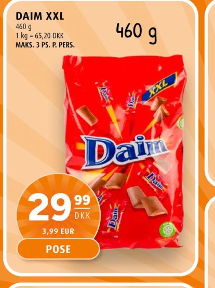 Daim, Dessertchokolade