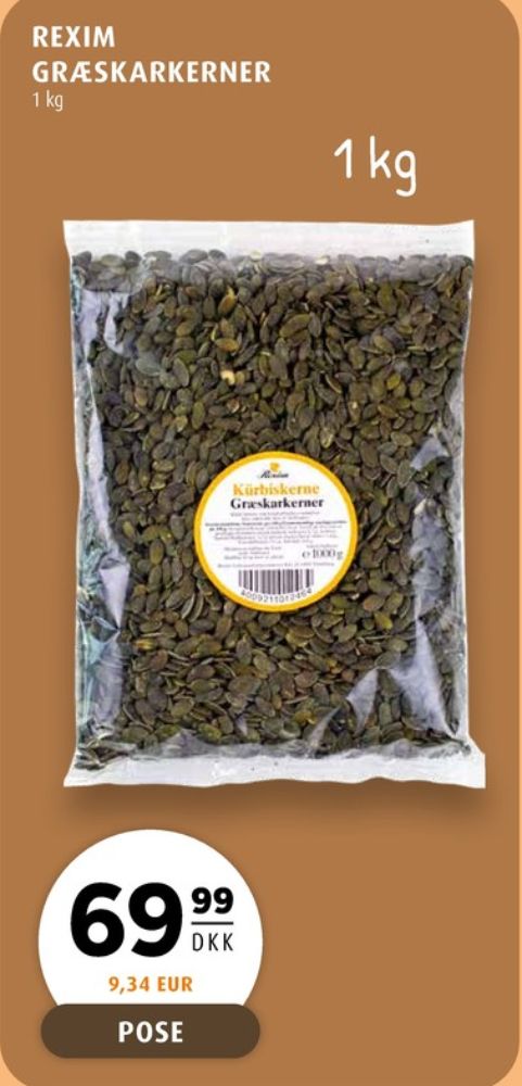 Rexim, Græskarkerner