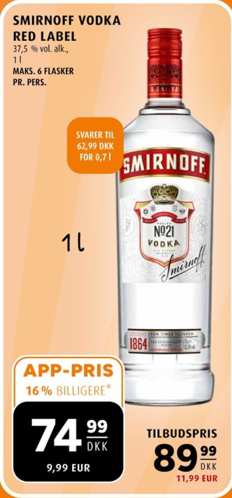 Smirnoff, Vodka