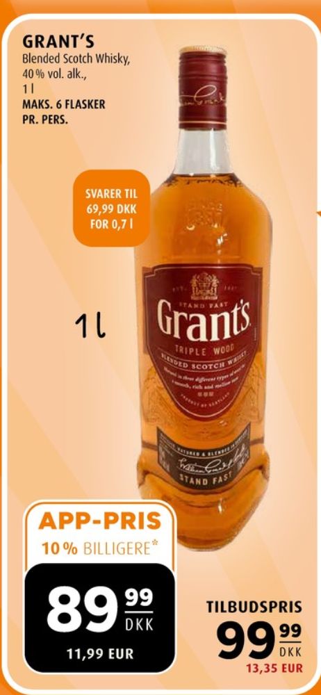 Grants Triple Wood, Whisky