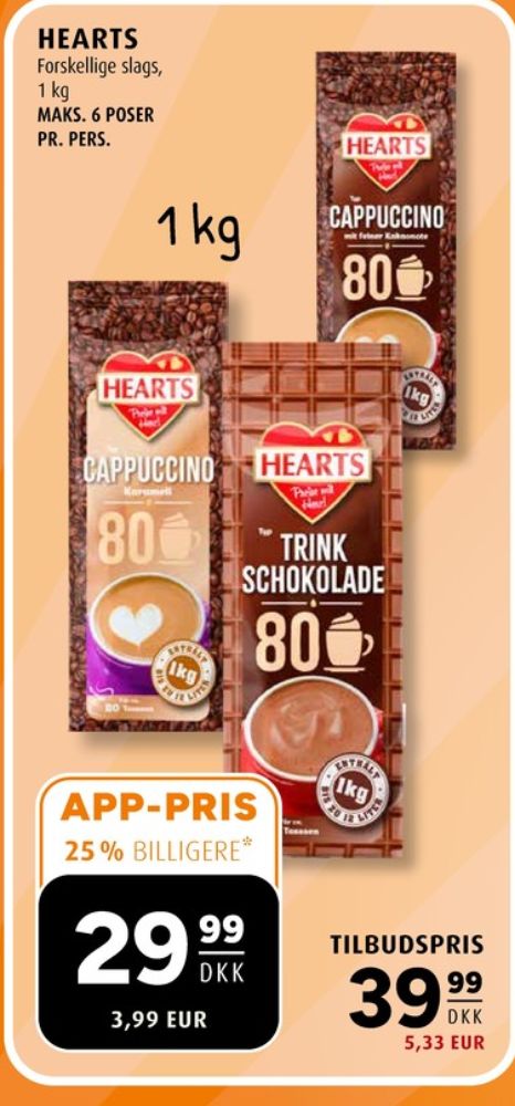 Hearts, Kakaodrikspulver