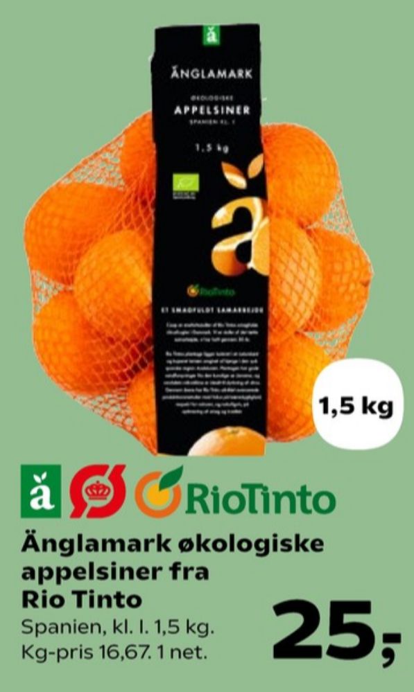 Änglamark, Appelsiner