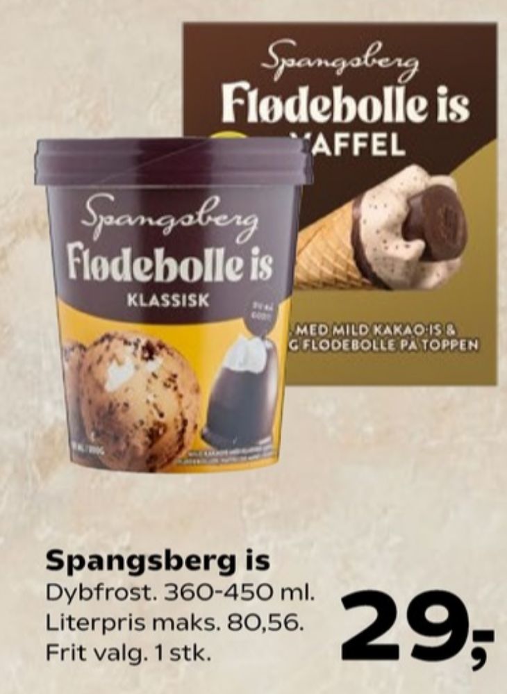 Spangsberg, Flødebolle is klassisk