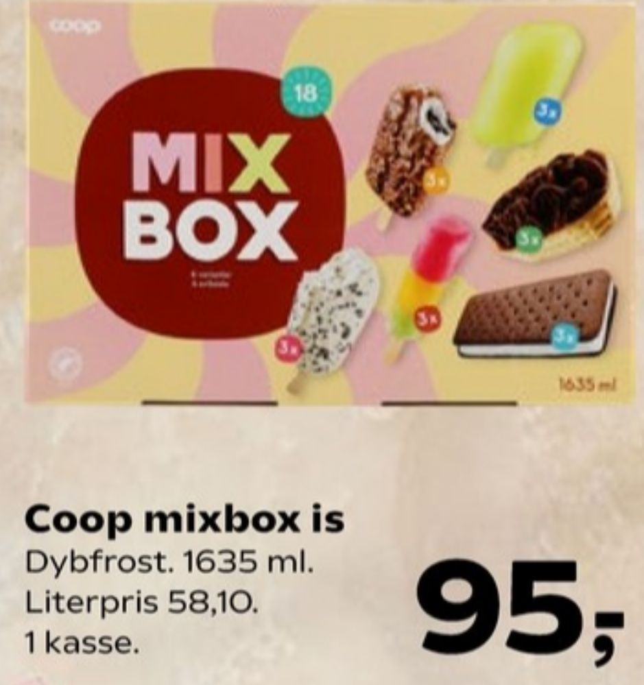 Coop Mix Box, Ispinde