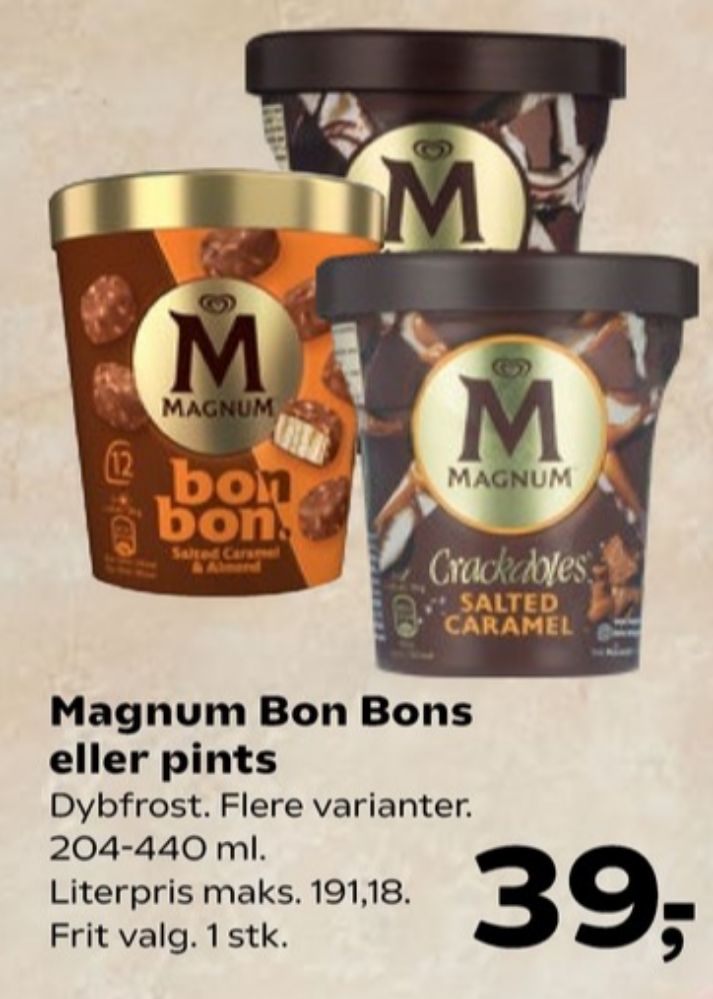 Frisko Magnum, Bon Bon Salted Caramel & Almond Is