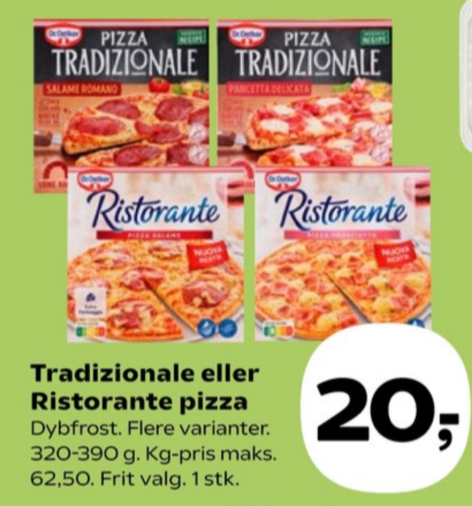 Tradizionale, Pancetta Delicata Pizza