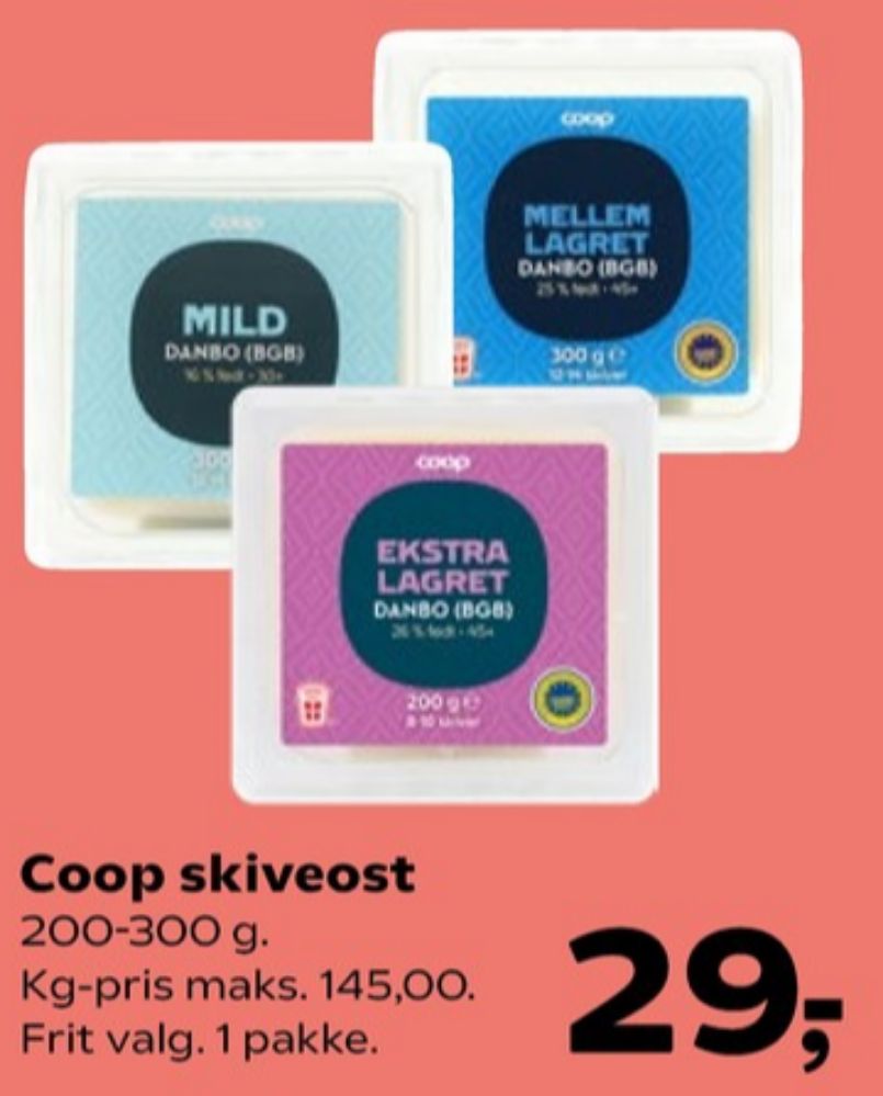 Coop 365, Skiveost Danbo Mellemlagret
