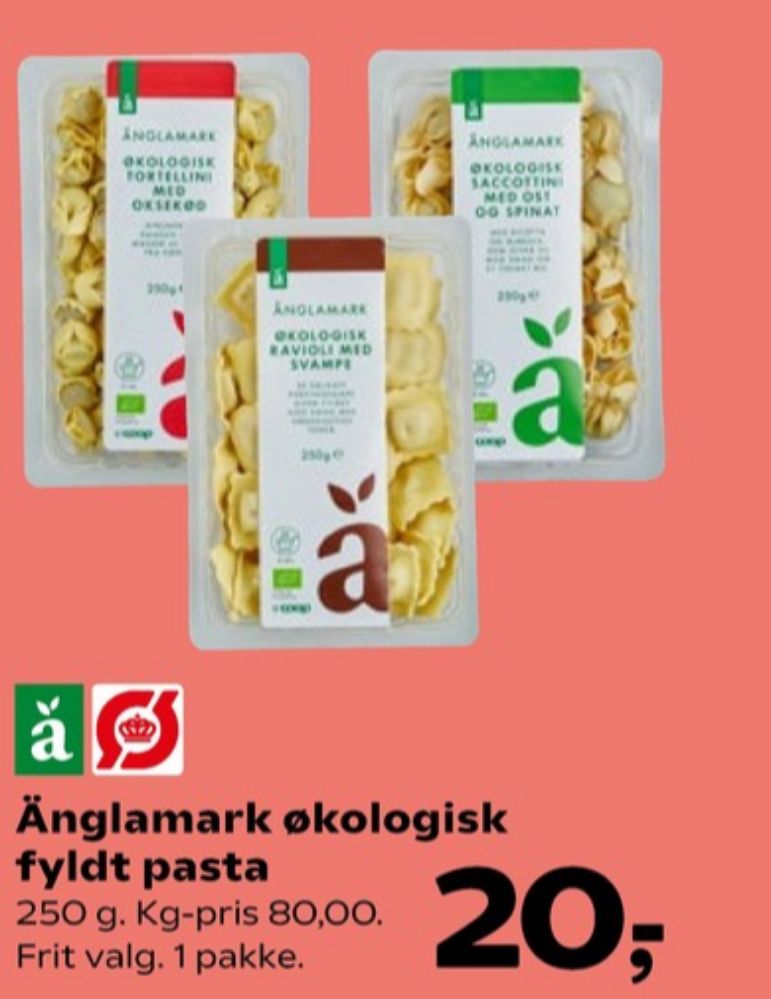 Änglamark, Ravioli med Svampe
