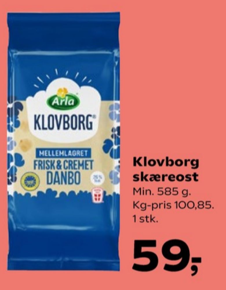 Klovborg, Skæreost Danbo Mellemlagret