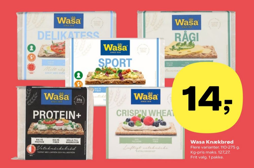 Wasa, Delikatesse Sesam knækbrød