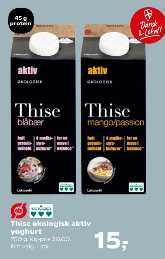 Thise aktiv, Blåbær Yoghurt 