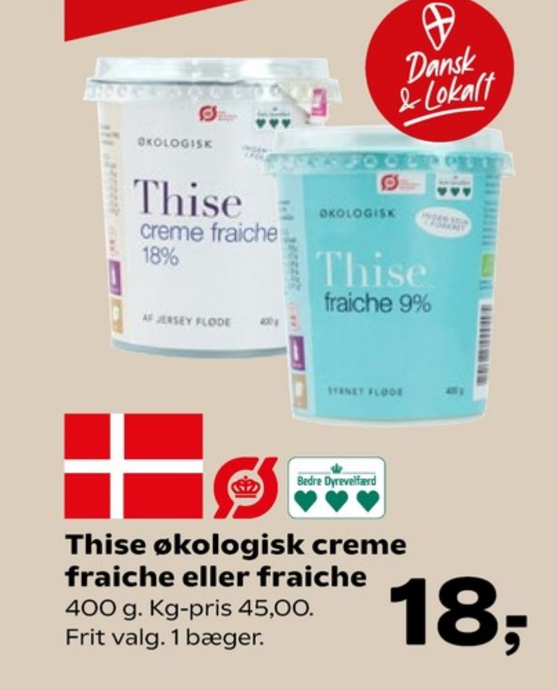Thise, Creme Fraiche 18%