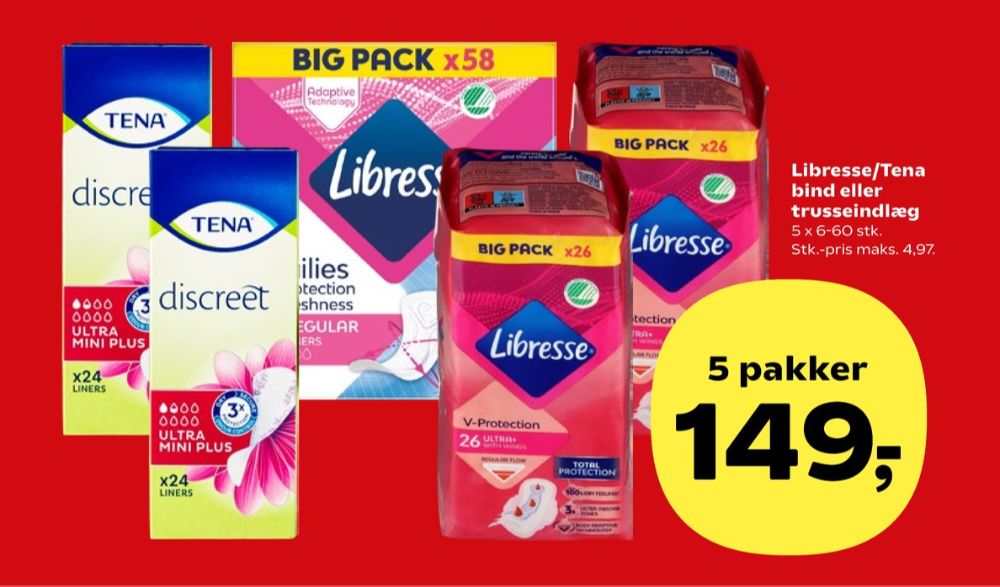 Libresse, So Slim Trusseindlæg