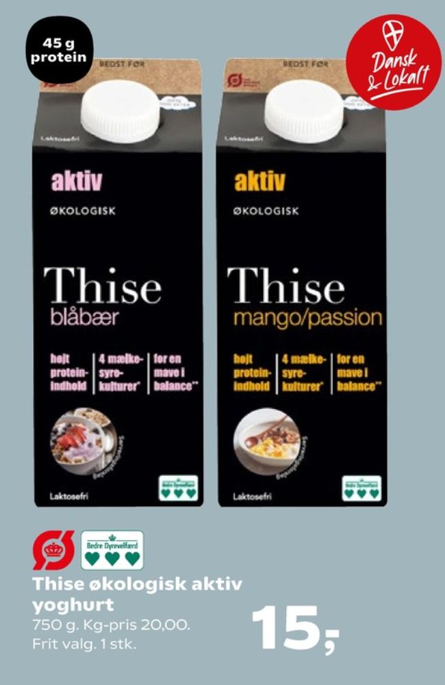 Thise aktiv, Blåbær Drikkeyoghurt