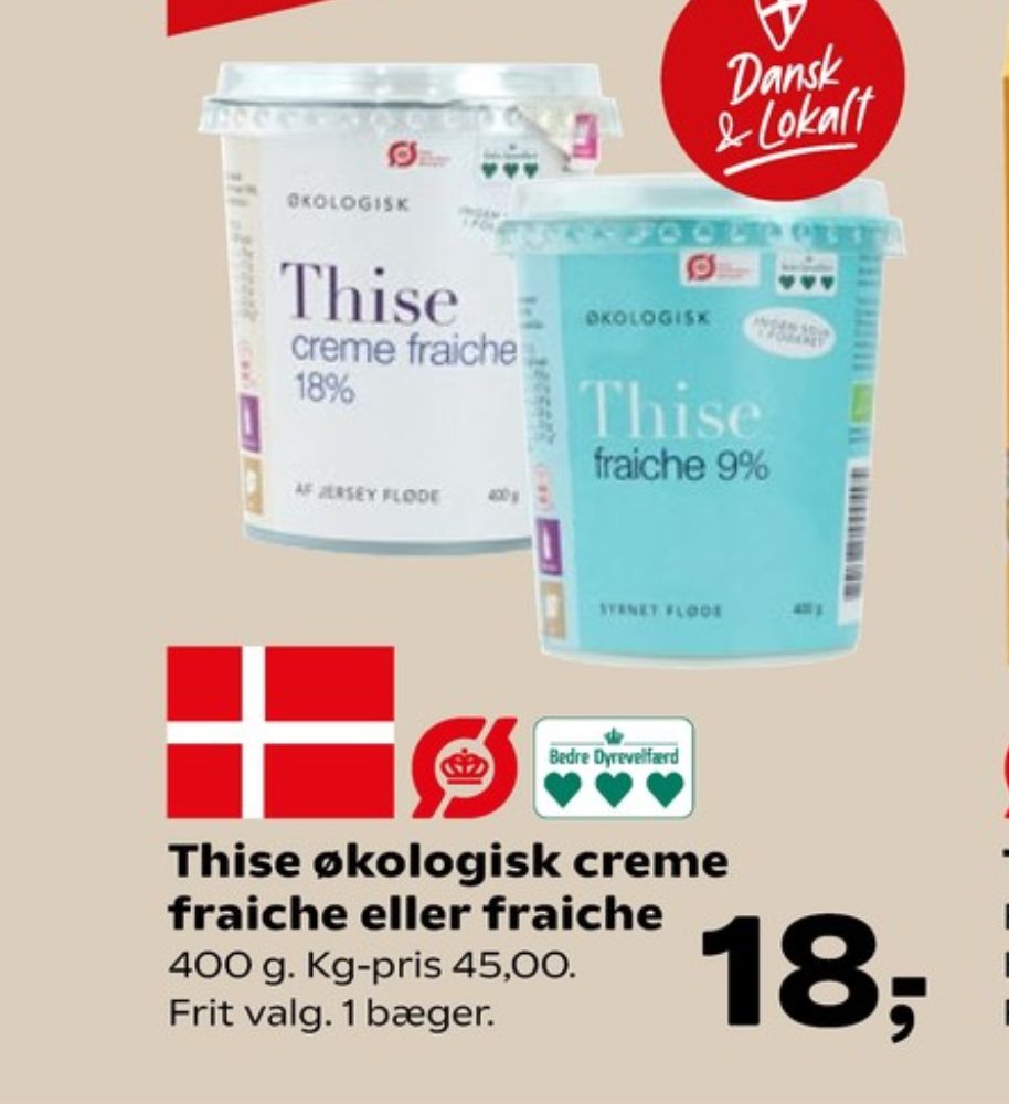 Thise, Creme Fraiche 18%