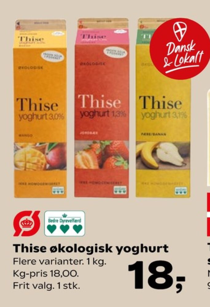 Thise, Pære & Banan Yoghurt 