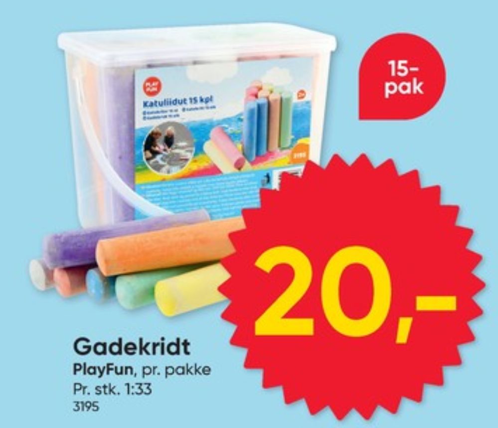 Playfun, Gadekridt